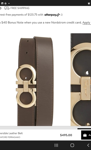 ****SOLD***** Salvatore Ferragamo Belt - Picture 1 of 3